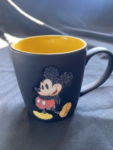 Disneyland Paris EXCLUSIVE Mickey Mouse mug glitter finish RARE - (1037) - Picture 1 of 5