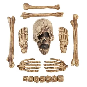 NEW - 10-Piece TWISTED SOULS Bag of Bones - Skeletal Remains - Halloween Decor - Picture 1 of 7