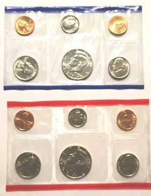 US Mint 1991  P + D   Uncirculated 10-Coin Set - OGP + COA - Image 1 of 4