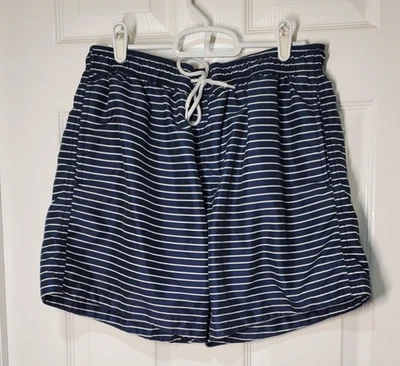 Pantalones cortos de natación para hombre H&M - talla M - rayas náuticas, forrados de malla Foto 1 de 4