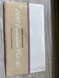 1986 Uncirculated Coin Set U.S Mint Original Government Packaging OGP - Picture 1 of 5