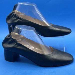 Everlane The Day Heel Shoes Black Leather Women's Made in Italy - Size US 10 - Picture 1 of 9