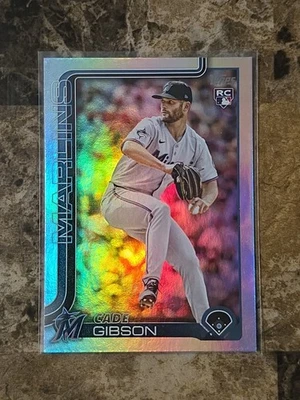 2025 Topps Update - Rainbow Foil Cade Gibson Rookie #US131 (RC)  Miami Marlins - Image 1 of 3