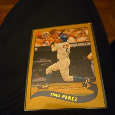 2002 Topps Baseball "GOLD"  Timo Perez New York Mets 0314/2002 #601 - Image 1 of 2