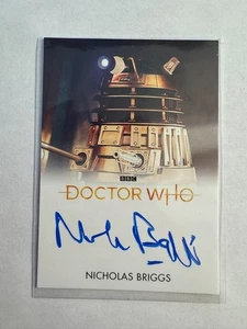 Nicholas Briggs As Voice of Daleks - 2022 Rittenhouse Doctor Who Auto - Picture 1 of 2