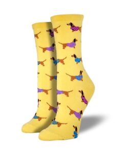 Socksmith Women's Socks Novelty Crew Cut Socks "Haute Dog" / Choose Your Color!!