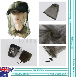 Mosquito Fly Head Net Outdoor Fishing Insect Mesh Hat Bee Bug Mozzie Protector - Picture 1 of 6