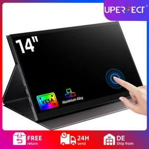 UPERFECT Tragbarer Monitor Touchscreen 14 Zoll 1080P Mobiler Display Typ C Used - Afbeelding 1 van 13