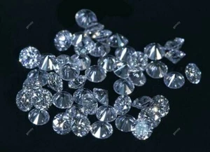 LOTE DE 100 PIEZAS de piedras preciosas CVD Diamond SI1 DEF color CVD/HPHT cultivadas en laboratorio sueltas - Imagen 1 de 15