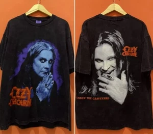 Camiseta Ozzy Osbourne Negra Banda Sabática Años 90 2 Lados Negra Unisex Reimpresión S-5XL - Imagen 1 de 3