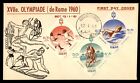 MayfairStamps Lebanon FDC 1961 Rome Olympics Combo First Day Cover aaj_90137