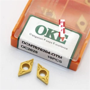 10PCS/pack DCMT 070204-OTM DCMT 21.51 -OTM OC2025 turning inserts For steel - Picture 1 of 6