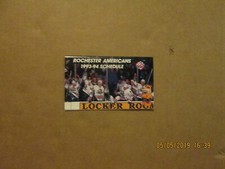 AHL Rochester Americans Vintage Circa 1993-94 Team Logo Hockey Pocket Schedule