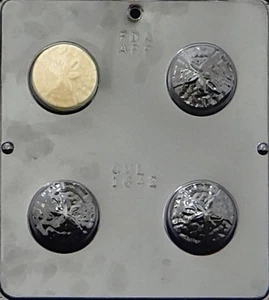 NUOVO 4 Cav Beach Estate DOLLARO DI SABBIA Biscotto Choc Caramelle Fondente Gesso Sapone Stampo - Foto 1 di 4