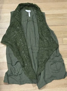 Matilda Jane 435 Lace Knit Green Ambitious You Girl’s Vest 14 - Picture 1 of 1