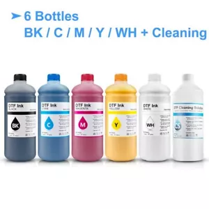 High Quality DTF Ink For Epson DX5 DX7 4720 I3200 1390 1430 F2000 F2100 Printer - Picture 1 of 7