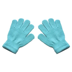 1 Pair Children Knitted Gloves Warm Thick Kids Gloves Candy Color Soft Warm - Picture 1 of 45
