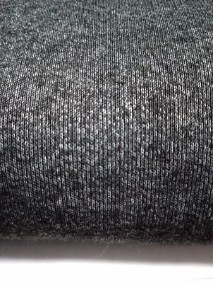 Dark Gray Heather Cotton/Poly Knit Fabric 1.875 Yards 58" Wide - Image 1 of 4