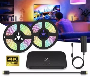 LED TV backlight HDMI Sync Box Kit RGB Led Light Strip 5M 12V Plug and Play Back - Picture 1 of 9