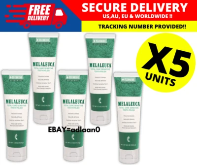 Esmalte dental blanqueador Melaleuca limpio sensible a la menta nueva etiqueta menta verde X 5 Foto 1 de 4