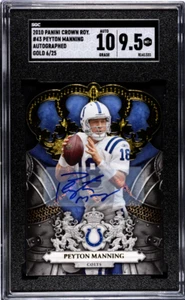 Peyton Manning 2010 Crown Royale Autograph GOLD #43 - /25 - SGC 9.5 / 10 Auto - Picture 1 of 2