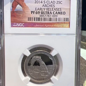 2014S ATB ARCHES NGC Certified “PF 69 Ultra Cameo Early Release - Picture 1 of 5