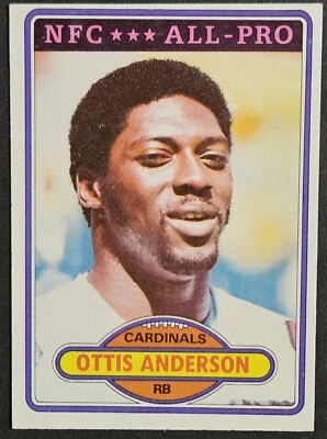 1980 Topps #170 Ottis Anderson Rookie RC St. Louis Cardinals New York Giants - Image 1 of 2