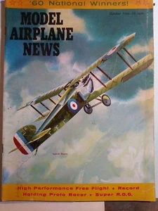 Model Airplane News October 1960 - Lightning Rod FAI gas, Tempo A1 towline, more - Picture 1 of 11