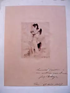 Charles COURTRY (1846-1897) - GRAVURE ORIGINALE -1887- 31X24 CM - Foto 1 di 6