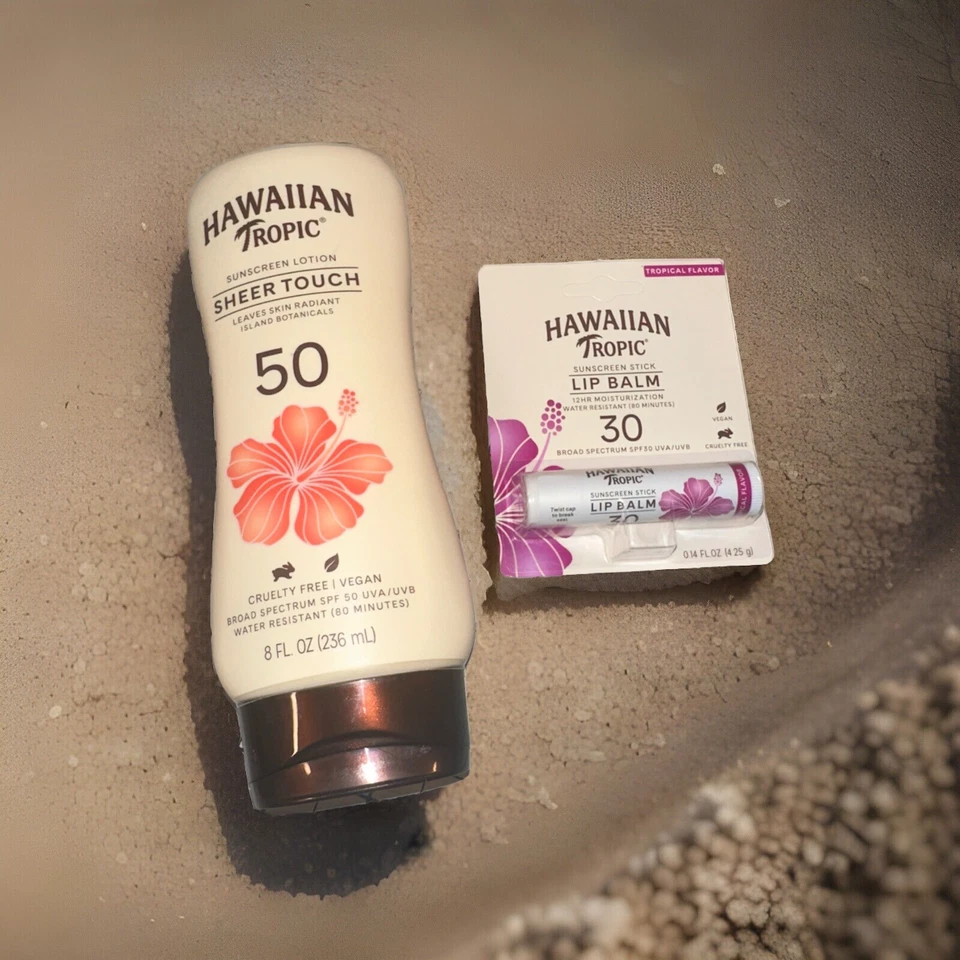 Hawaiian Tropic Sheer Touch FPS 50 + Protector solar en barra bálsamo labial FPS 30 caducidad 4/2027 Foto 1 de 1