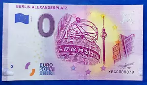 Germany Souvenir Memo Banknote 0 Euro "Berlin Alexanderplatz" 2019 UNC - Picture 1 of 2