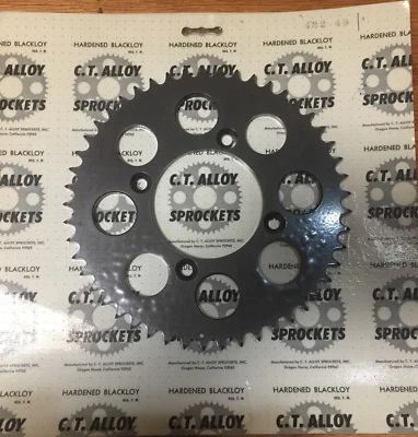 Piñón trasero Honda CR 60 1983-1984 49 dientes endurecido Blackloy aluminio Foto 1 de 2