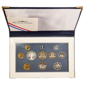France - Coffret BE 1996 - 11 pièces en francs - Belle Épreuve - avec certificat - Imagen 1 de 5