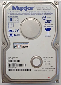 Maxtor Diamondmax Plus 9 120gb YAR41BW0 301862101 Hard Disk 3.5 HDD Ide Pata - Picture 1 of 1