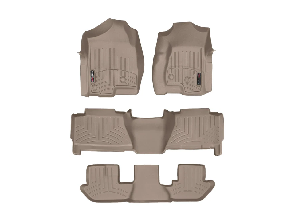 WeatherTech FloorLiner para Cadillac Escalade ESV 2003-2006 - Conjunto completo, bronzeado - Imagem 1 de 4