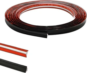 Borde cuadrante de PVC negro, rebordeado laminado flexible autoadhesivo pared de plástico - Imagen 1 de 12