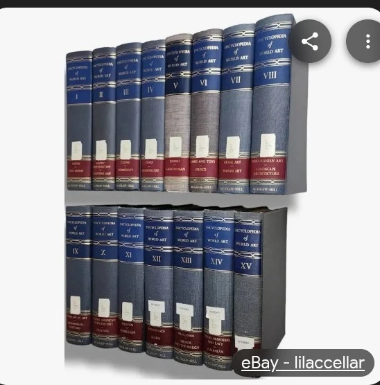 Encyclopedia of World Art COMPLETE SET 15 Volume McGraw Hill 1972 EDITION - Image 1 of 4
