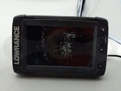 LOWRANCE ELITE 7 TI FISHFINDER CHARTPLOTTER SONAR SCREEN HEAD UNIT DISPLAY 7" - Image 1 of 4