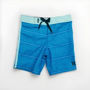 NEW Hurley Boys Kids Shoreline Board Shorts Surf Swim Trunks Blue Size 5 - Picture 1 of 5