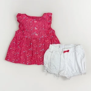 Conjunto Gymboree Peces Rosa A Juego Talla 18-24 Meses Top y Bloomer Pantalones Cortos Conjunto - Imagen 1 de 10