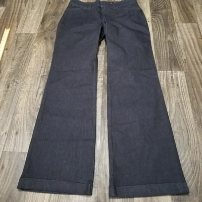 Pantalones de mezclilla para mujer Eddie Bauer azules calce curvilíneo pierna especialmente teñidos talla 10 Foto 1 de 4