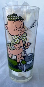 Pepsi Looney Tunes 1976 16 oz interactivo cortacésped cerdo de cerdo y vidrio de petunia - Imagen 1 de 3