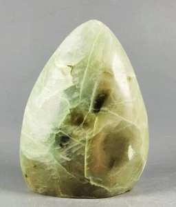 GARNIERITE Nickel Polished Green Moonstones Standup Display Stone - Madagascar - Picture 1 of 10