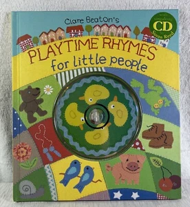 PLAYTIME RHYMES FOR LITTLE PEOPLE WITH CD By Clare Beaton Hardcover New - Imagen 1 de 9