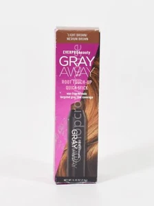 Everpro GRAY AWAY Hair Root Touch-Up Quick Stick LIGHT BROWN to MEDIUM BROWN - Picture 1 of 2