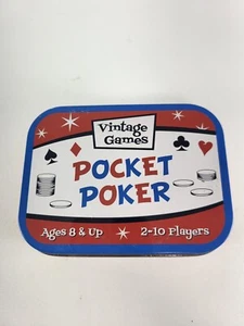 Vintage Games Pocket Poker New In Tin - Picture 1 of 5