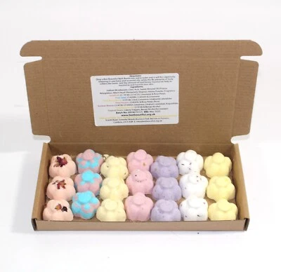 Bath Bomb Gift Set Flowers 21 x 10g Bee Beautiful Sweet Sensations Mix