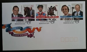 2007 Australia Horse Race Legends FDC ties 6 stamps cd Flemington VIC - Picture 1 of 2
