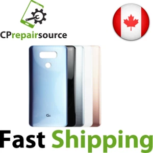 LG G6 Rear Back Door Glass Panel Battery Cover Housing Replacement + Adhesive - Photo 1 sur 1