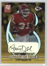 2003 Donruss Elite Passing the Torch Auto /100 Priest Holmes #PT-15 Auto